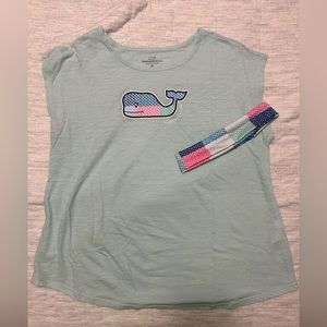 Kids Vineyard vines tank/t shirt with matching head band
